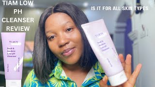 TIAM SNAIL amp AZULENE LOW PH CLEANSER REVIEW [upl. by Karlik955]