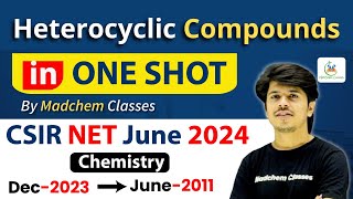 Heterocyclic Compounds CSIR NET Organic Chemistry Previous Year Questions with Solution by MadChem [upl. by Anelleh]