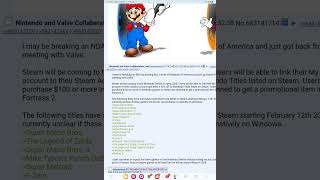 nintendo and valve collab leak [upl. by Beffrey]