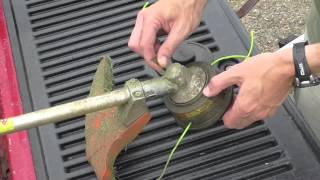 Stihl Line Trimmer How to Quickly Exchange the Head in 20 seconds [upl. by Ileray]