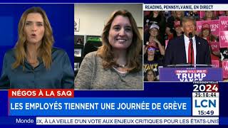 Entrevue de Caroline Senneville à LCN  4 novembre 2024 [upl. by Mylander260]