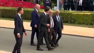 JeanClaude Juncker DEAD DRUNK AT NATO SUMMIT 2018 [upl. by Prissie867]