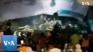 Indonesia Shocking Moment the Tsunami Struck as Band Performs [upl. by Lindgren]