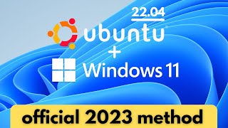 How to Install Ubuntu 2204 in Windows 11 Official Method [upl. by Ahsykal814]