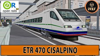 OPEN RAILS ITA  MICROSOFT TRAIN SIMULATOR  MSTS   ETR 470 CISALPINO [upl. by Ais]