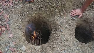 Dakota Fire Pit aka Stealth Fire with InstaFire Fire Starter [upl. by Eillen667]