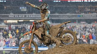 Supercross Round 14 450SX Highlights  East Rutherford NJ MetLife Stadium  Apr 23 2023 [upl. by Locin]