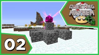 Questing Mayhem  EP 2  Chance Cube Shrine Minecraft Modpack [upl. by Nnasor358]