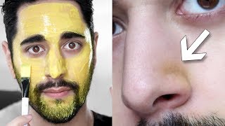 Turmeric Face Mask Benefits amp First Impression  Turmeric Honey  Natural Yoghurt ✖ James Welsh [upl. by Formenti]