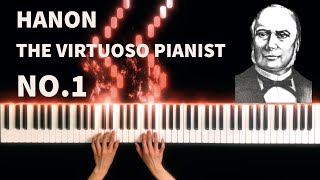 Hanon  The Virtuoso Pianist in 60 Exercises No1 [upl. by Enoek846]