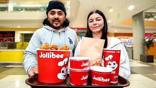 My Girlfriend Tries Jollibee For The First Time [upl. by Gasparo]