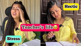 Real Struggle of a Teacher’s Life🥹❤️teachers teacherslife jagritipahwa struggle schoollife [upl. by Akehsat]