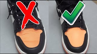 How To Remove Creases on Jordan 1 [upl. by Aistek]