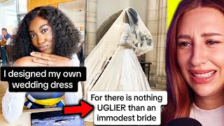 tiktok wedding drama that has me clutching my pearls  REACTION [upl. by Eimme]