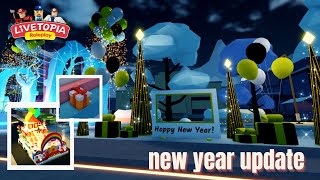 LIVETOPIA NEW YEAR UPDATE  NEW HOUSE VASE SECRET  UPDATE 139  Livetopia Roleplay Roblox [upl. by Miett]