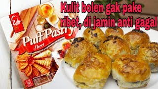 BOLEN PISANG DENGAN KULIT PUFF PASTRY SHEET  RAHASIA KULIT BOLEN ANTI GAGAL [upl. by Sotnas98]