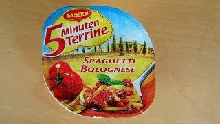 Instant Spaghetti Bolognese  Maggi 5 Minuten Terrine [upl. by Fennell]