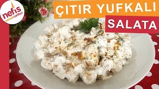 Çıtır Yufkalı Tavuklu Nohut Salatası  Gün Salatası Tarifleri  Nefis Yemek Tarifleri [upl. by Emya]