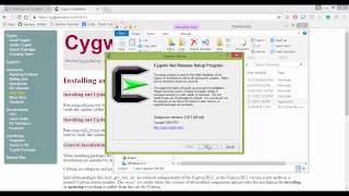 Installing C and C Compiler for Windows 7 81 and 10  Cygwin [upl. by Wahs]