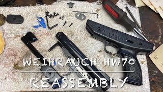 Weihrauch HW70 177 pellet pistol restoration part 2 reassembly [upl. by Kain]