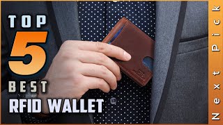 Top 5 Best Rfid Wallets Review in 2024 [upl. by Noli517]