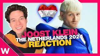 🇳🇱 Joost Klein – Europapa REACTION  Netherlands Eurovision 2024 [upl. by Nwahshar72]