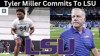 Tyler Miller Commits To LSU  LSU Football Recruiting Update [upl. by Nrojb]