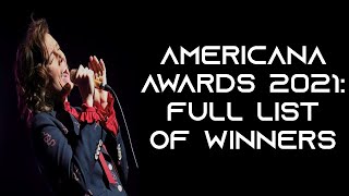 Americana Awards 2021 Full List Of Winners [upl. by Ahsilla]