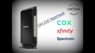 Netgear Nighthawk CM1200 Open Box and Set up [upl. by Venu]