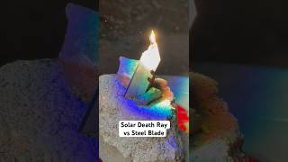 Solar death ray vs steel blade physics science [upl. by Calen]