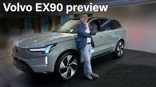 Volvo EX90 first look  A proper sevenseat electric SUV [upl. by Nylisoj491]