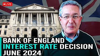 Bank of England Interest Rate Decision June 2024  My Take [upl. by Eeuqram]