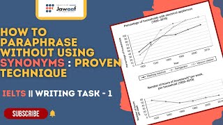 Paraphrase without using Synonyms  2024 IELTS Writing Task 1 Hacks  Exclusive Technique [upl. by Rihat987]