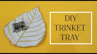 DIY Trinket Tray  Jewellery Tray Trinket Tray Made From Clay Jewelry Tray Made From Clay [upl. by Nyssa]