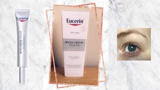 Eucerin Hyaluron Filler Eye Cream SPF15 Unboxing and Review  Plus End Results After a Month [upl. by Steinman]