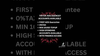 tiktok ads agencey accounts available  03145235785 Aqib Zaman Ecom [upl. by Michel]