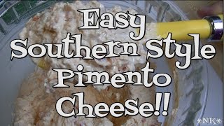 Easy Southern Pimento Cheese Noreens Kitchen [upl. by Euh983]