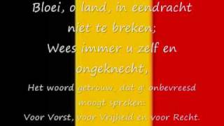 Belgisch volkslied  De Brabançonne lyrics [upl. by Chute]