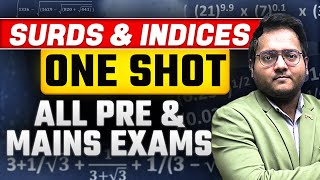 🔥✅✅🔥 Surds amp Indices for Banking Exams  Surds amp Indices One Shot  Surds and Indices Harshal Sir [upl. by Charita]