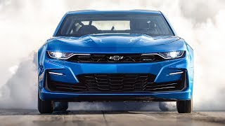 Chevrolet Camaro eCopo Concept – Electric Drag Racing Car  2018 SEMA Show [upl. by Einnoc]