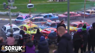 2L Saloon Stock Cars  Meeting Highlights Skegness  3324 [upl. by Lipfert]