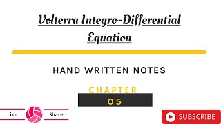 Integral Equation  Solution Of Volterra Integral Equation by Laplace Transform  by GP Sir [upl. by Yeldar]