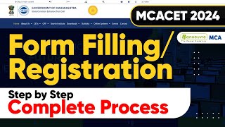 MAH MCA CET 2024  Registration Started  Step By Step Form Filling Process mahmcacet2024 [upl. by Enylorac]