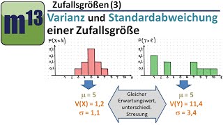 Standardabweichung und Varianz einer Zufallsgröße [upl. by Haym]