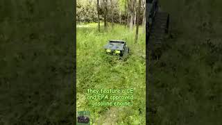 bush Vigorun VTLM800 wireless radio control crawler lawn mower robot for sale made by Vigorun Tech [upl. by Midian92]