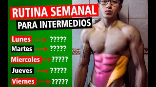 RUTINA SEMANAL DE DEFINICIÓN PARA INTERMEDIOS TODO EL CUERPO 💪 [upl. by Mag]