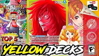 The Top 5 YELLOW Decks For The OP08 Meta Are HereIts CRACKED  One Piece Card Game Two Legends [upl. by Angadreme]