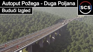 Ovako će izgledati autoput Požega  Duga Poljana [upl. by Sanferd]