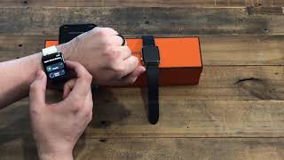 Apple Watch Hermès Series 4  Unboxing  SetUp [upl. by Notac439]