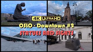 Oslo  Downtown  4K Walking Tour 2 [upl. by Aicercul759]